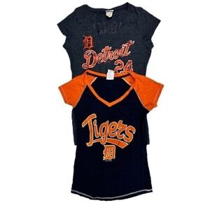 Detroit Tigers Orange, Blue Women’s lightweight Tee Shirt Bundle